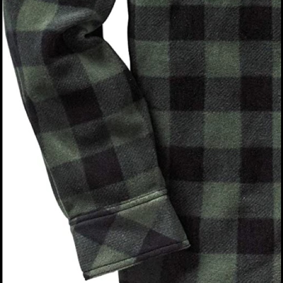 BRAND NEW STYLISH MEN PLAID FLEECE BUTTON DOWN SHIRT NWT - Picture 4 of 7
